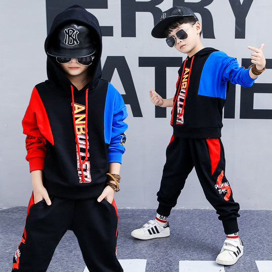 Boys spring suit new Korean children's clothing in the big boy boy long-sleeved sports two-piece suit tide clothes
