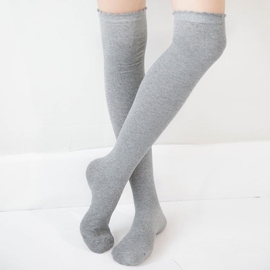 Stockings Female Knee Japanese Korean College Style Student Tall Cute Thigh Socks